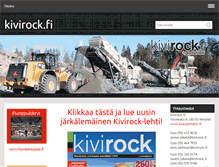 Tablet Screenshot of kivirock.fi
